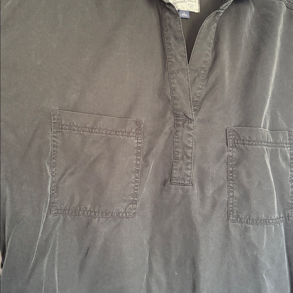Universal Thread Black Casual Button Down Shirt - image 3